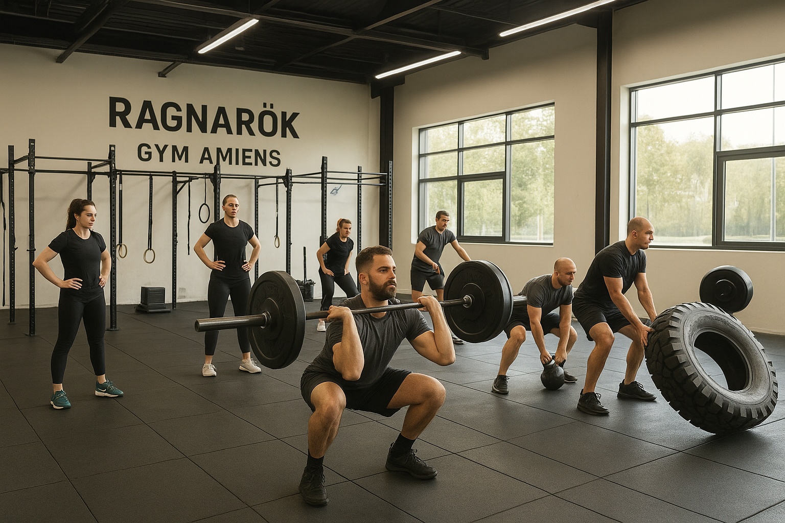 Ragnarök gym crossfit force amiens haltérophilie salle de sport coaching coach Rogue Hyrox Course games eps apprentissage santé