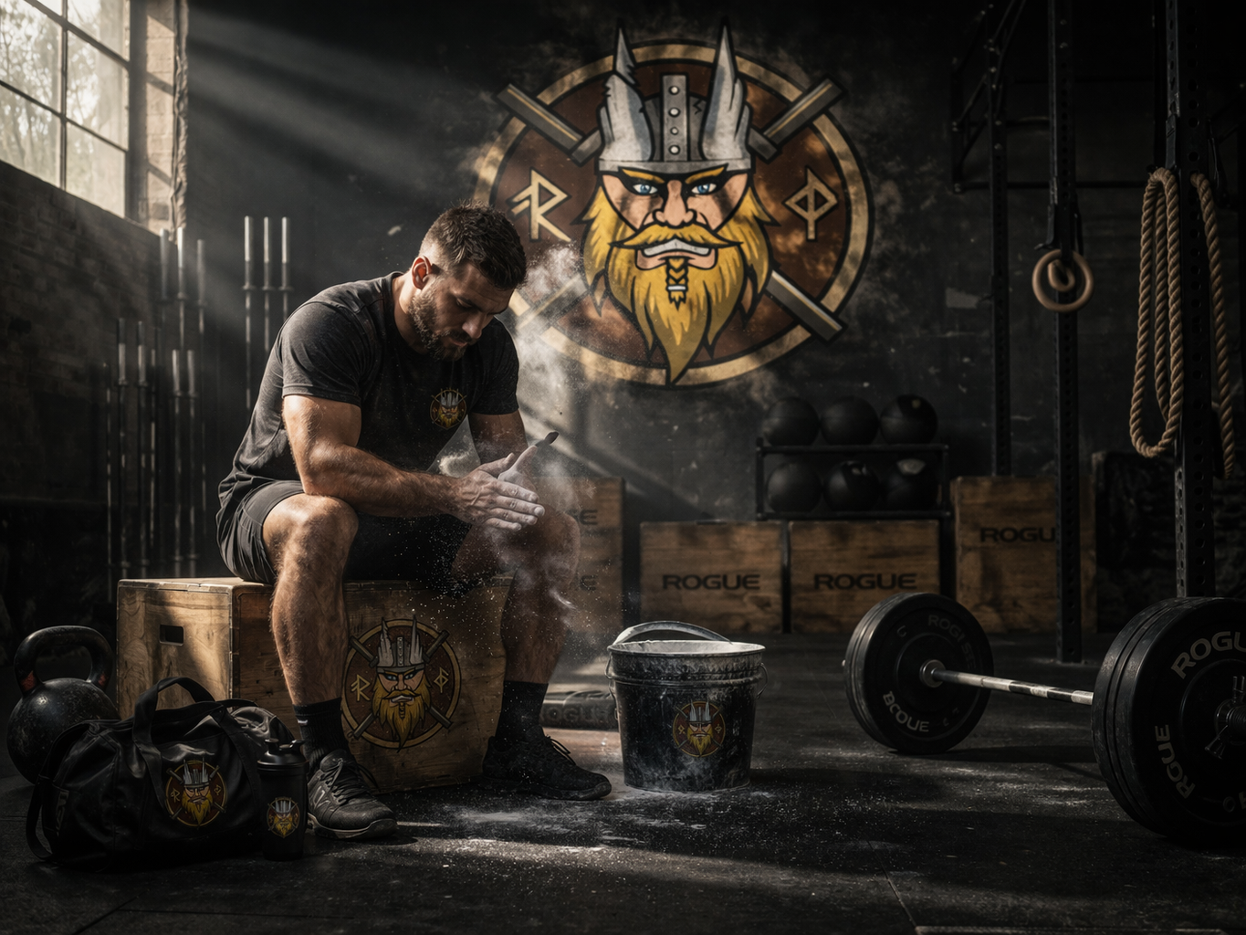 Ragnarök gym crossfit force amiens haltérophilie salle de sport coaching coach Rogue Hyrox Course games eps apprentissage santé noël fêtes valhalla games competition open2026 ATHX performance endurance force metcon débutant reprise perte de poids