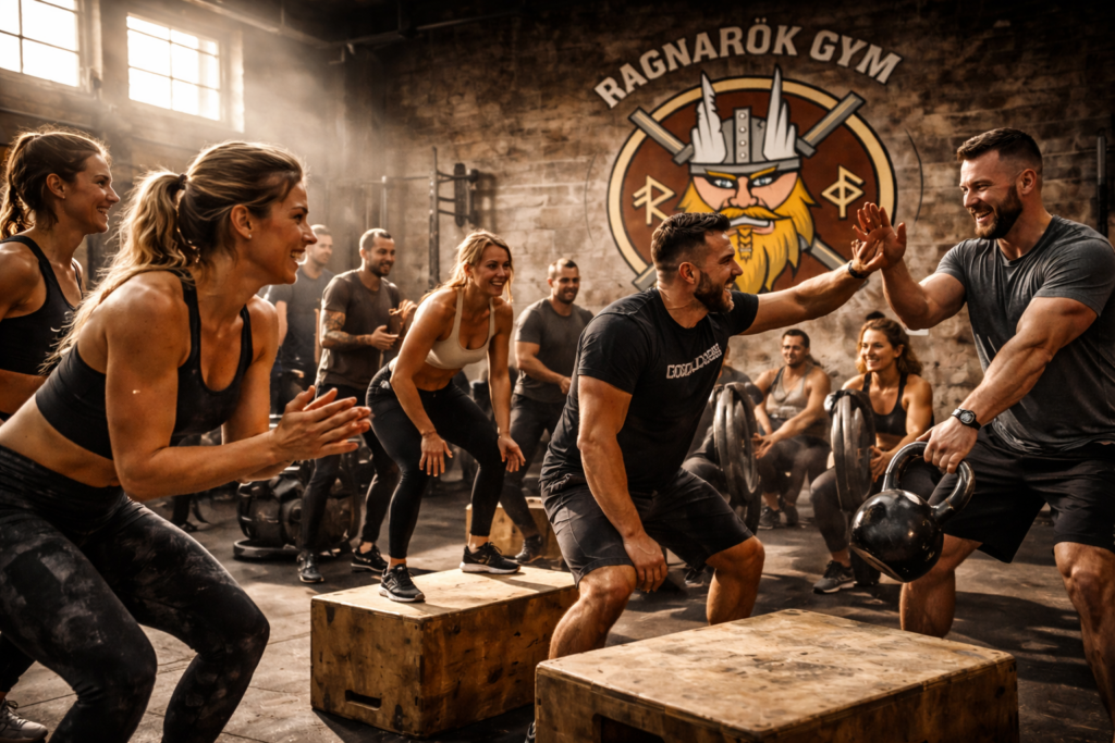 Ragnarök gym crossfit force amiens haltérophilie salle de sport coaching coach Rogue Hyrox Course games eps apprentissage santé noël fêtes valhalla games competition open2026 ATHX performance endurance force metcon débutant reprise perte de poids